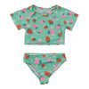 Ensemble de maillot de bain dermoprotecteur Fête à la piscine pour filles BELLA & BIRDIE, 2 pièces