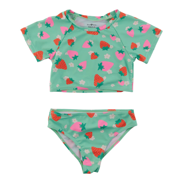 Ensemble de maillot de bain dermoprotecteur Fête à la piscine pour filles BELLA & BIRDIE, 2 pièces