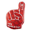 Coussin en forme de doigt sous licence « #1 Fan » de la FIFA, 12 po x 18 po