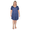 Carisma Women's Plus V-Neck Sleepshirt