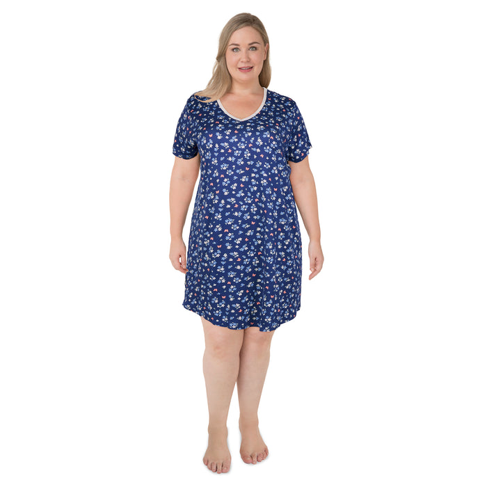 Carisma Women's Plus V-Neck Sleepshirt