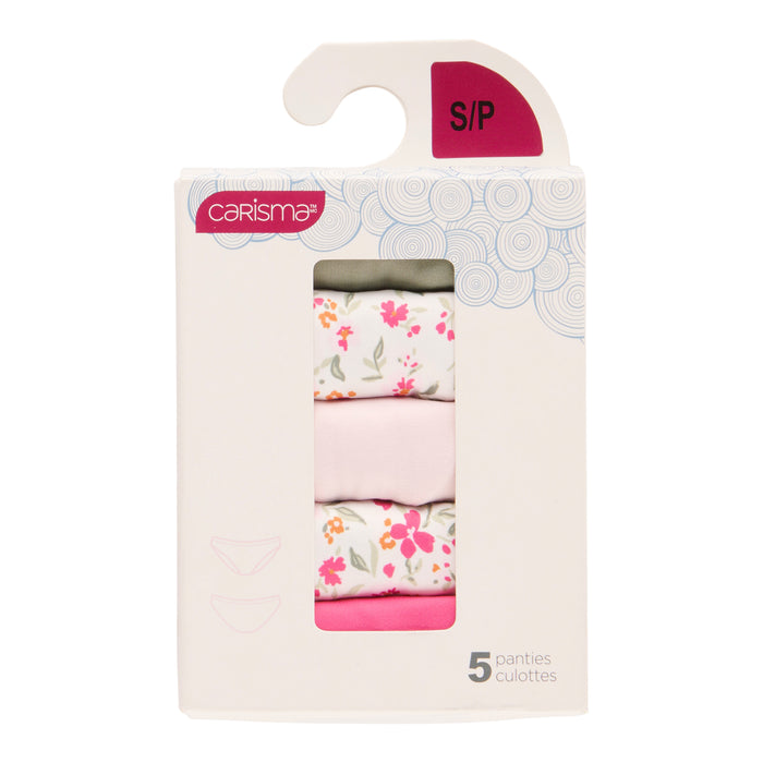 Carisma Women's Mini Brief Underwear, 5-Pack