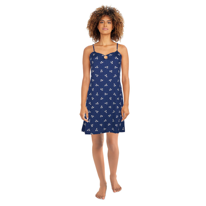 Chemise de nuit côtelée Carisma pour femmes