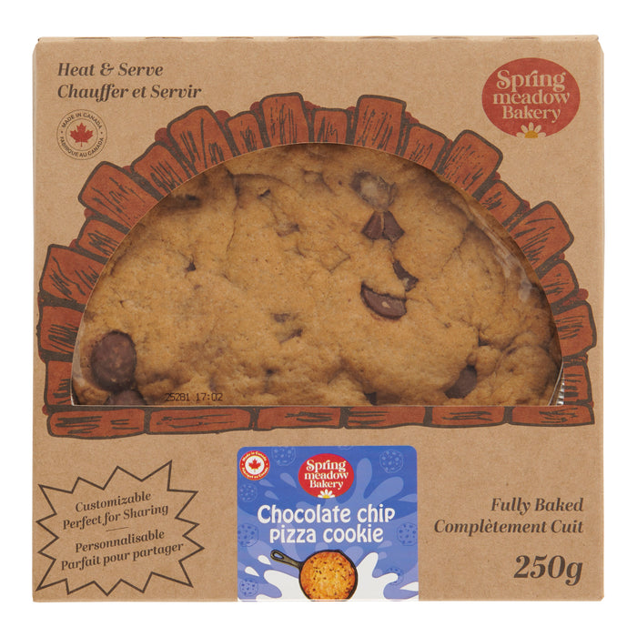Spring Meadow Bakery Chocolate Chip Cookie Pizza, 250 g