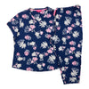Carisma Women's Plus Novelty Short Sleeve Capri PJ Set, 2-Piece