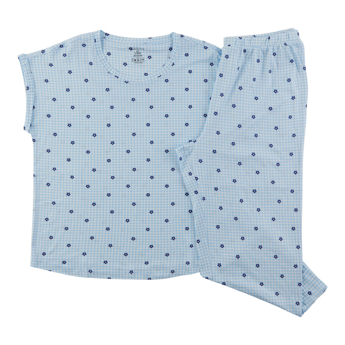 Pyjama avec capri et haut à manches courtes Carisma pour femmes, 2 pièces
