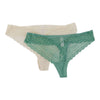 Carisma Women's Lace Thong, 2-Pack