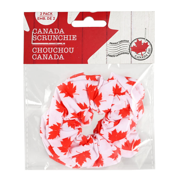 Canada Hair Scrunchie, 2 Pack