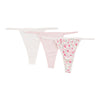 Carisma Women's Microfiber Thongs, 3-Pack