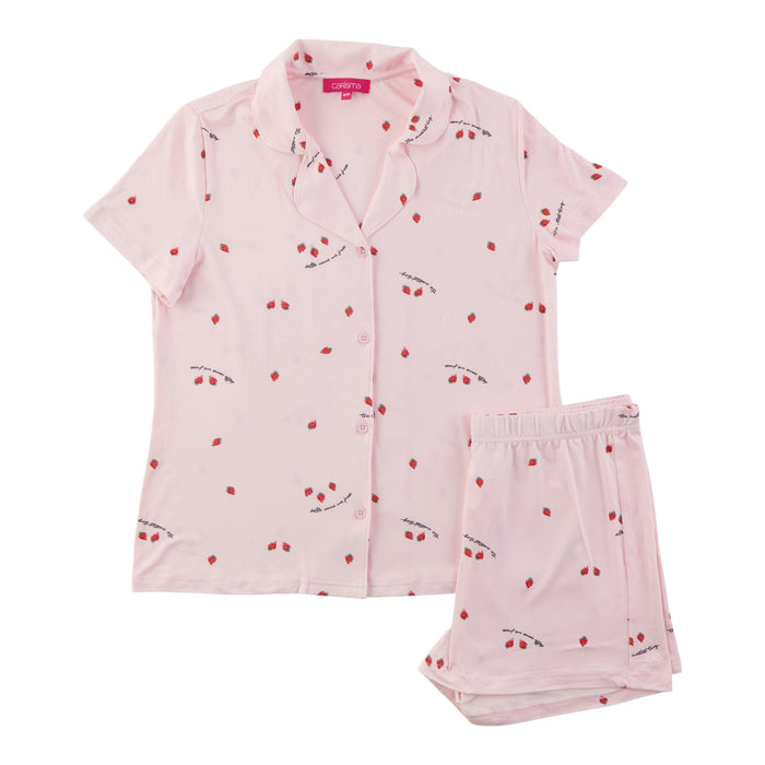 Carisma Women's Novelty Tailored Shirt and Boxer PJ Set, 2-Piece