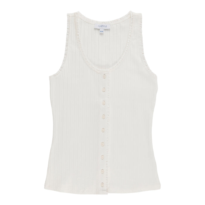 mySTYLE Women's Ribbed Tank Top
