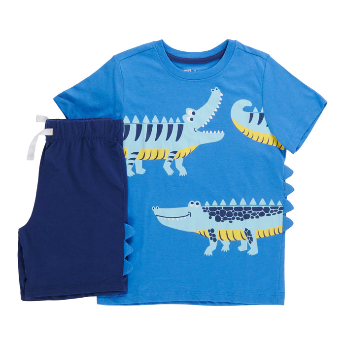 Toddler Boys' Printed 3D T-Shirt and Shorts Set, 2-Piece