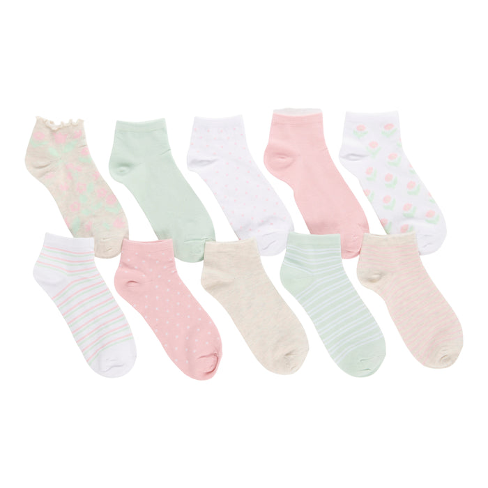 Mi-chaussettes Elle pour femmes – emb. de 10