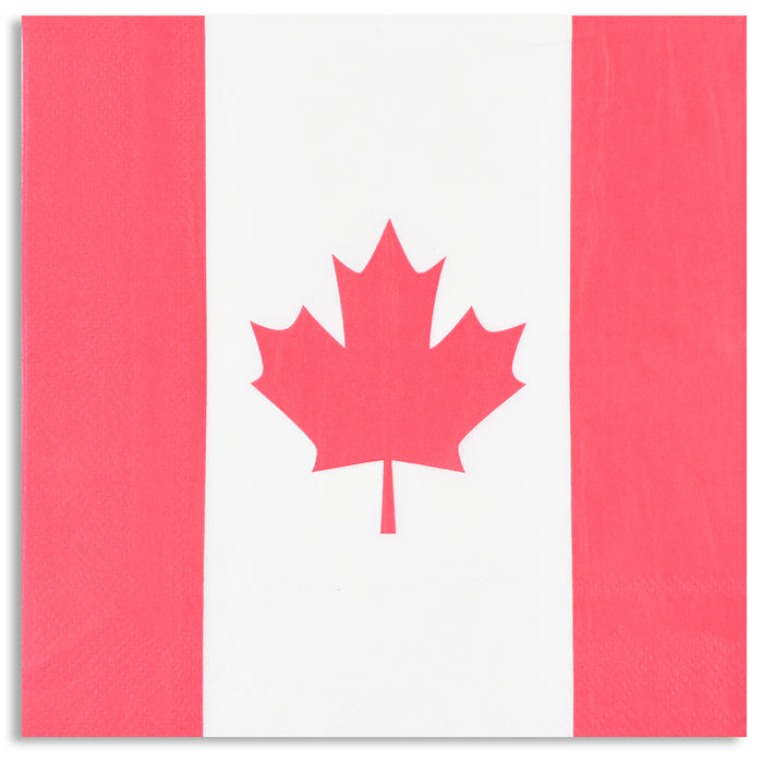 Serviettes de table Canada, 6,5 po x 5 po, emb. de 16