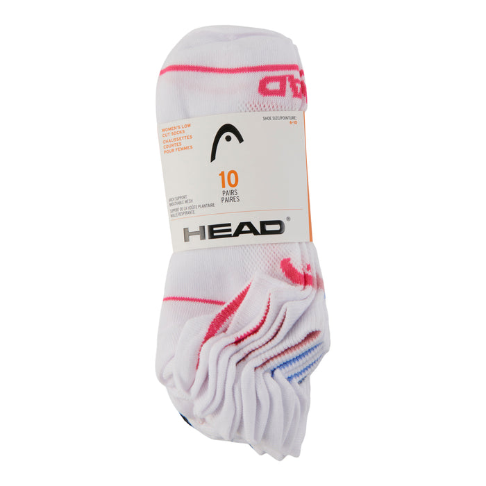 Head Women's Low- Cut Sports Socks, 10-Pack