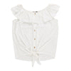 lily morgan Women's Eyelet Camisole with Tie-Front