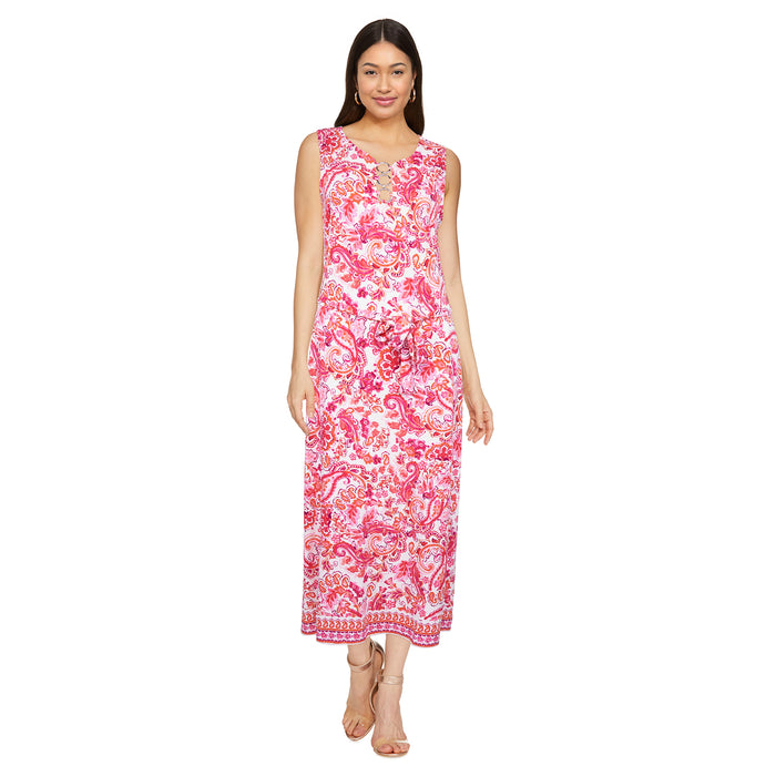 Classic Editions Women's Sleeveless 3-D Ring Dress
