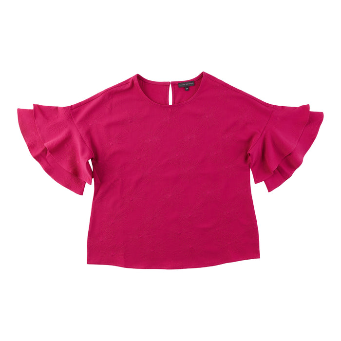 Haut avec manches à volants Classic Editions pour femmes