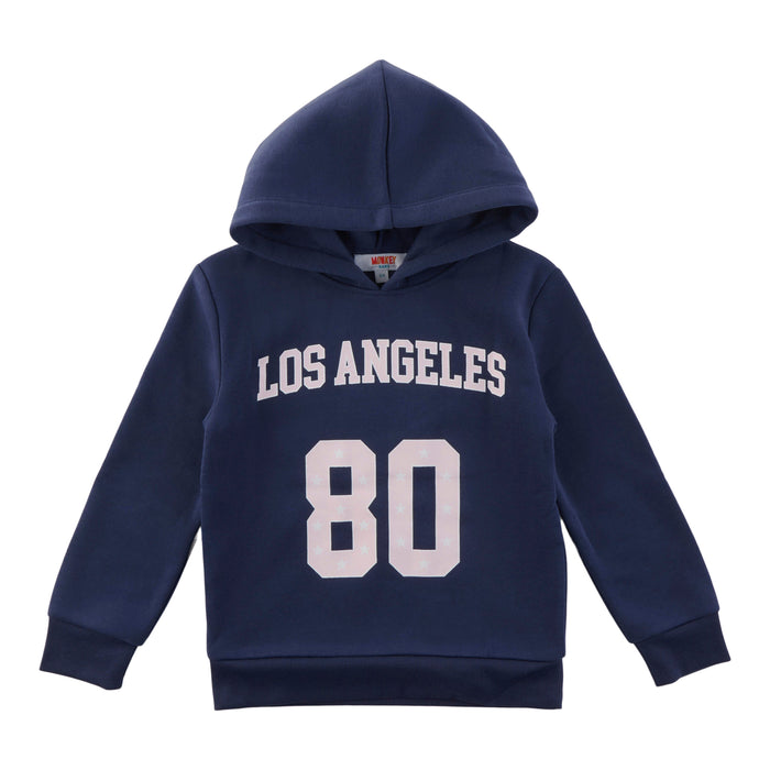 MONKEY BARS Toddler Girls' Rainbow Fun Popover Fleece Hoodie