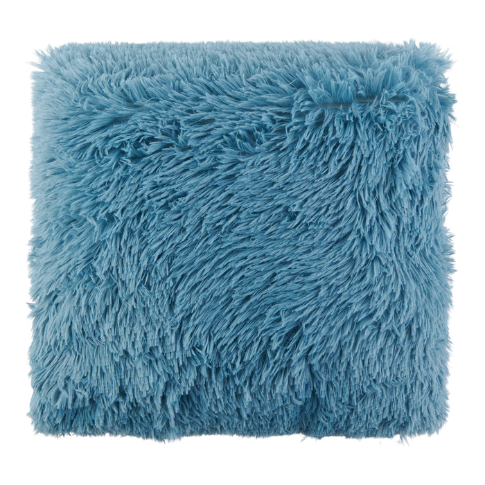 Coussin en similifourrure à poils longs, 20 po x 20 po