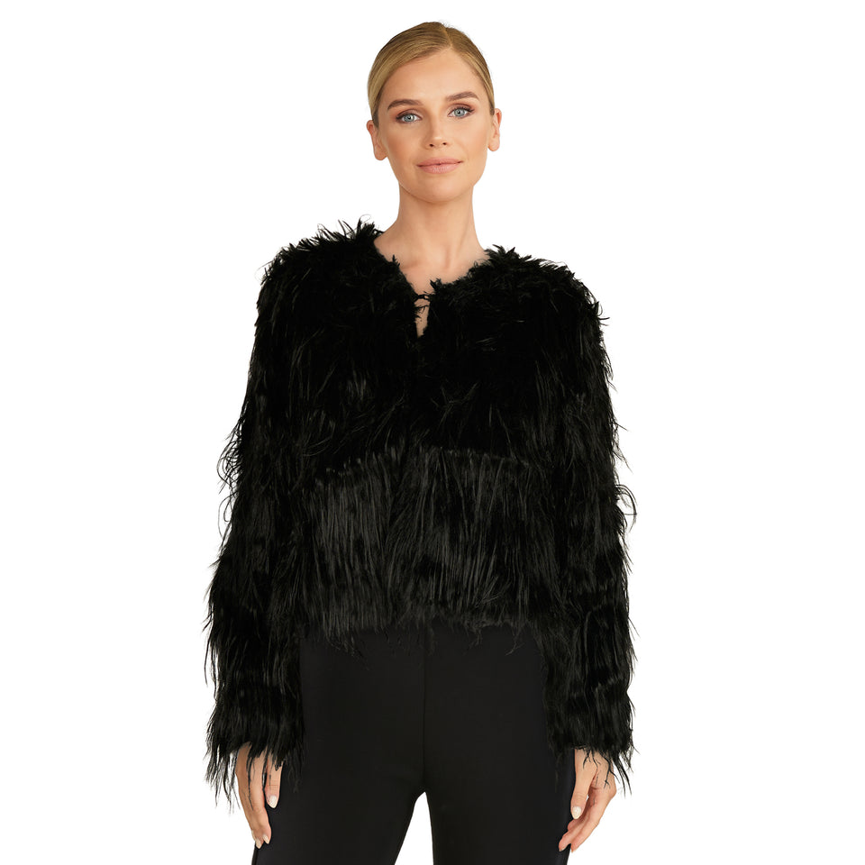 Manteaux, vestes et gilets noirs taille M pour femme, fausse fourrure Manteaux, vestes et gilets noirs taille M pour femme, fausse fourrure
