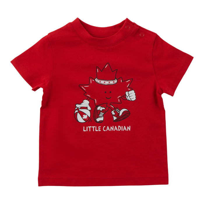 Canada EH! Infant Unisex Printed Short Sleeve T-Shirt, 12-24 Month