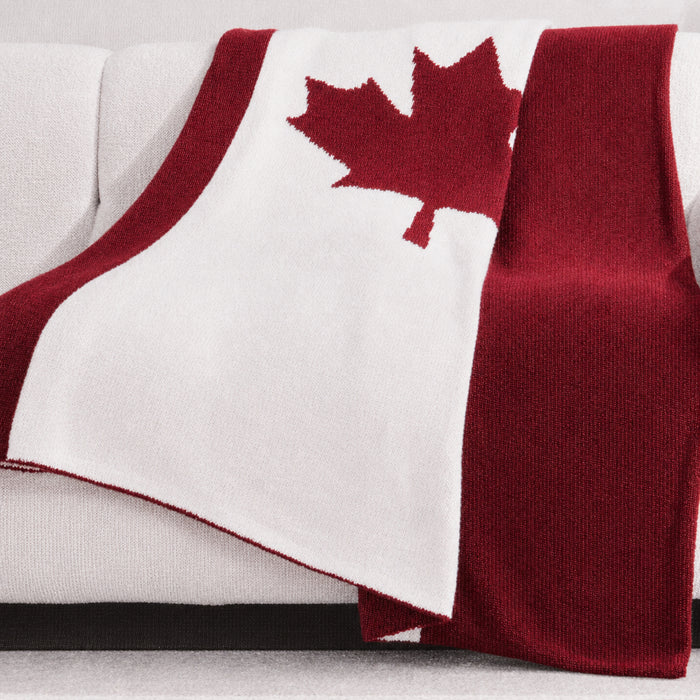 Canada Flag Fleece Throw, 50-in x 60-in.