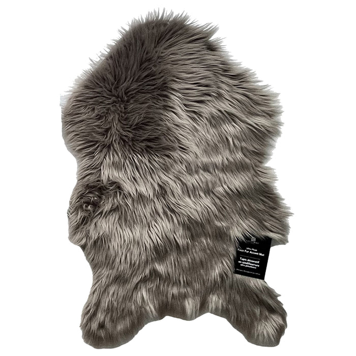 Long Pile Faux Fur Rug, 2-ft x 3-ft, Assorted
