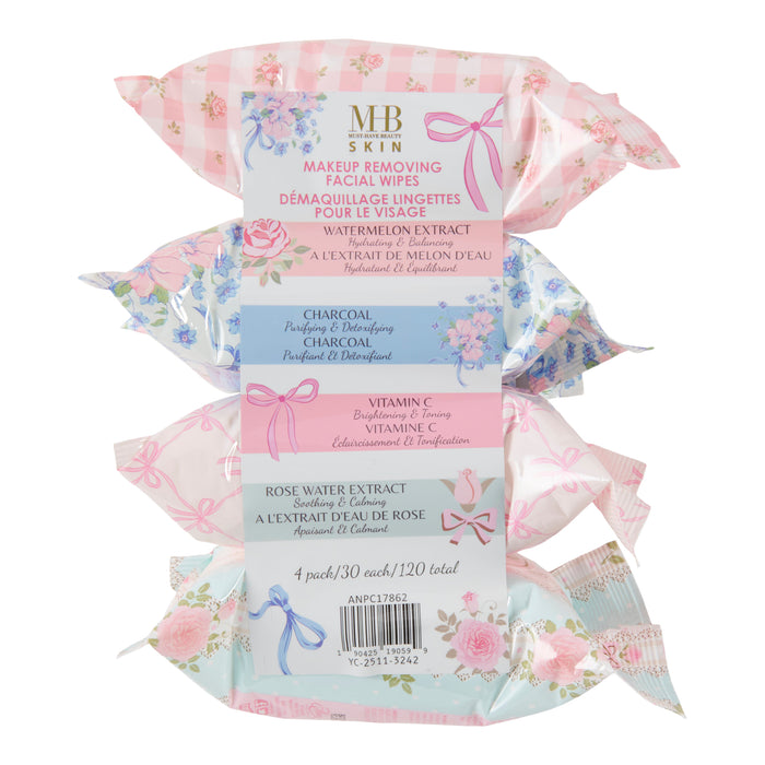 Lingettes pour le visage MHB Romantic, emb. de 4