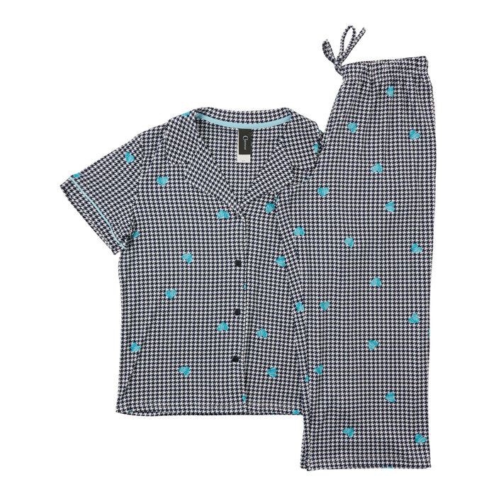 Women's Tailored Capri PJ Set, 2-Piece