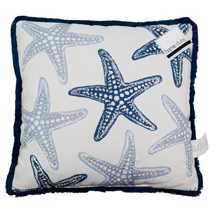 Coussin à motif côtier HomeStyles, 18 po x 18 po