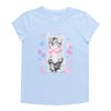 BELLA & BIRDIE Girls' Pool Party Printed Short Sleeve T-Shirt