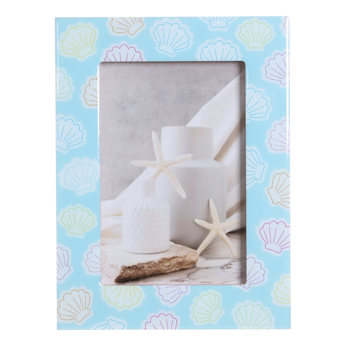 Cadre à motif de coquillages en résine pour photo 4 po x 6 po HomeStyles, 6 po x 8 po