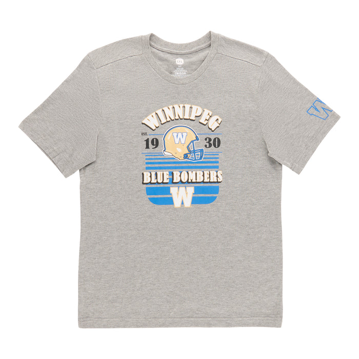 CFL Men's Licensed Winnipeg Blue Bombers Short Sleeve T-Shirt