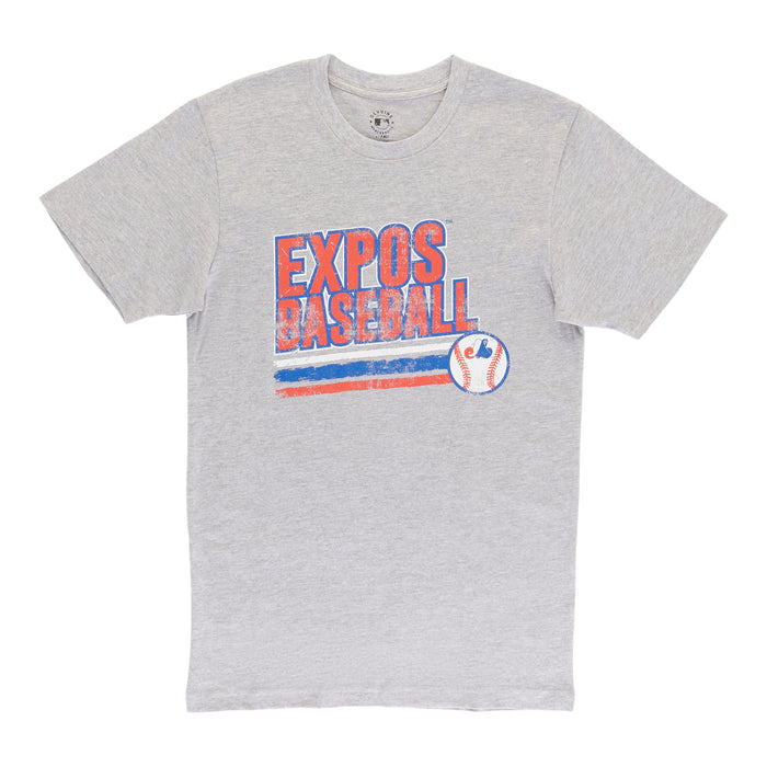 T-shirt de baseball Expos de Montréal de la MLB sous licence pour hommes