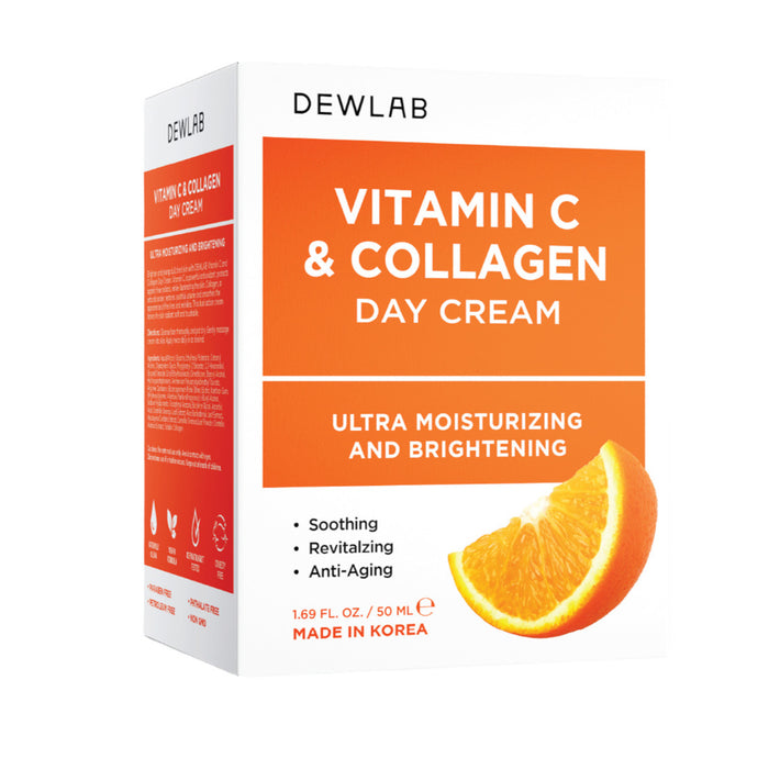 DEWLAB Vitamin C & Collagen Day Cream, 50 ml