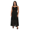 lily morgan Women's Plus Chiffon Lace Dress