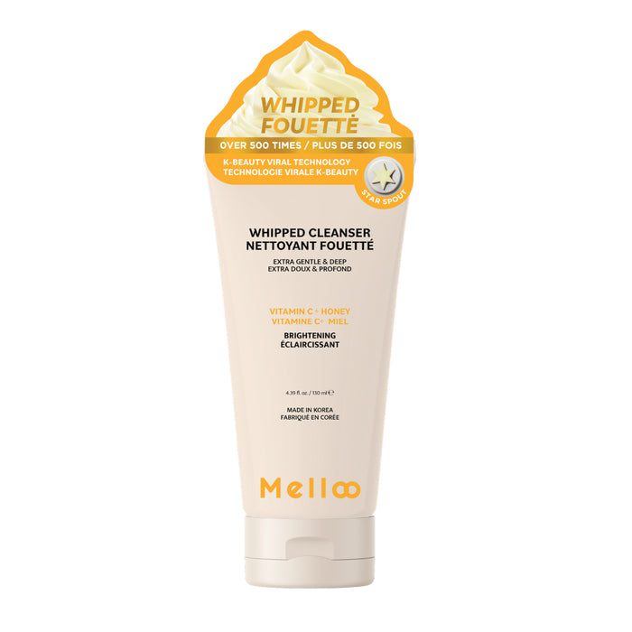 Melloo Whipped Cleanser, Vitamin C & Honey, 130 ml