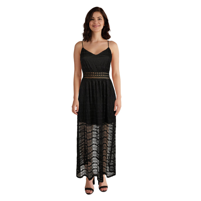 lily morgan Women's Lace Maxi Dress
