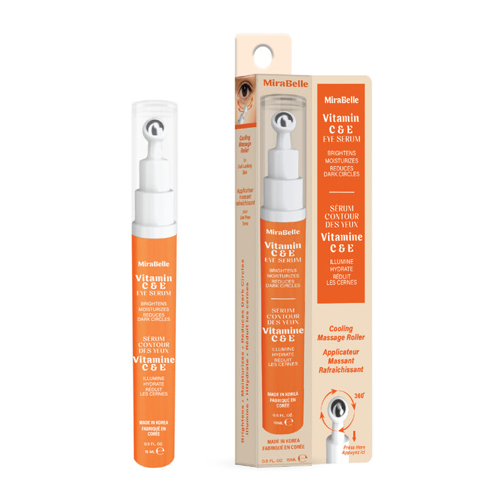 MiraBelle Eye Serum Massage Roller, Vitamin C