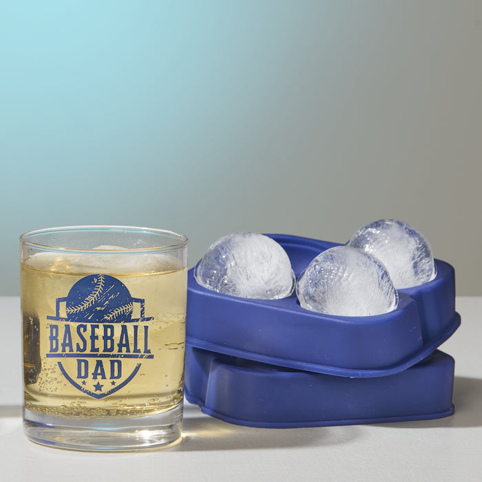 Whiskey Glass and Ice Sphere Mold Set, 2 Piece