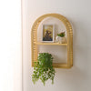 HomeStyles 2-Tier Bamboo Arch Shelf, 14-in x 4-in x 19-in.