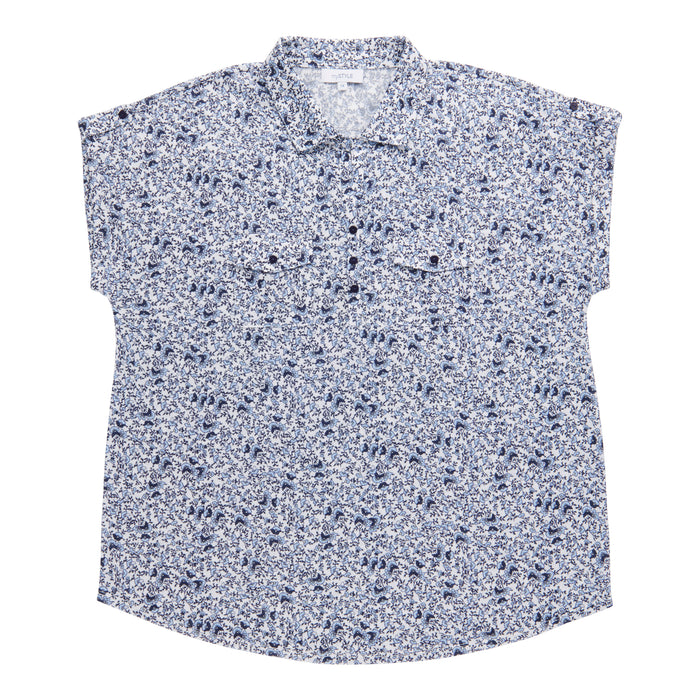 mySTYLE Women's Plus Collared Top