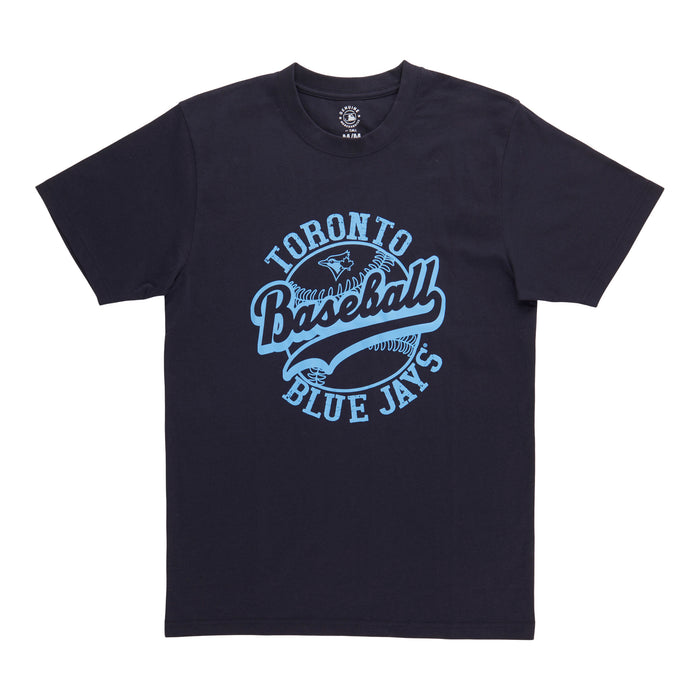 T-shirt à manches courtes sous licence de la MLB pour hommes, Blue Jays de Toronto