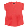 lily morgan Women's Solid Pleated Top