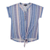 lily morgan Women's Striped Top with Tie-Front