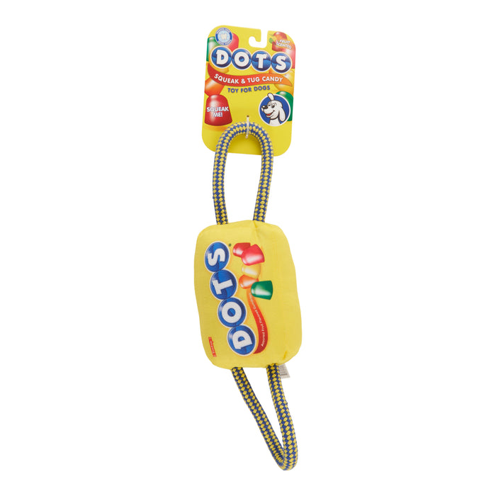 Tootsie Dots Candy with Rope Dog Toy