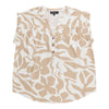 lily morgan Women's Printed Top with Front Buttons