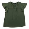 lily morgan Women's Top with Crochet Lace Detail