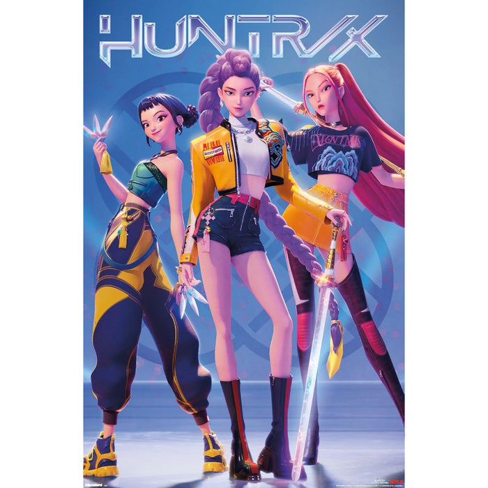 Affiche K-POP Demon Hunters Hunters Huntrix, 22,375 po x 34 po